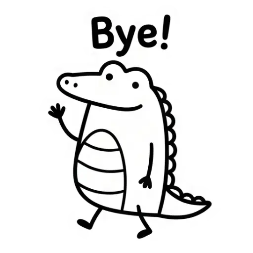 florak stickers, cute, funny, stickers, WhatsApp stickers, sticker pack, Alligator (7)